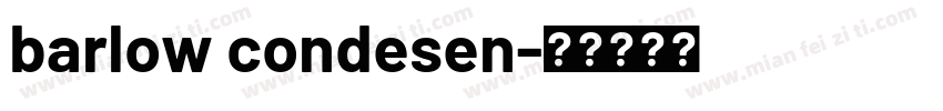 barlow condesen字体转换